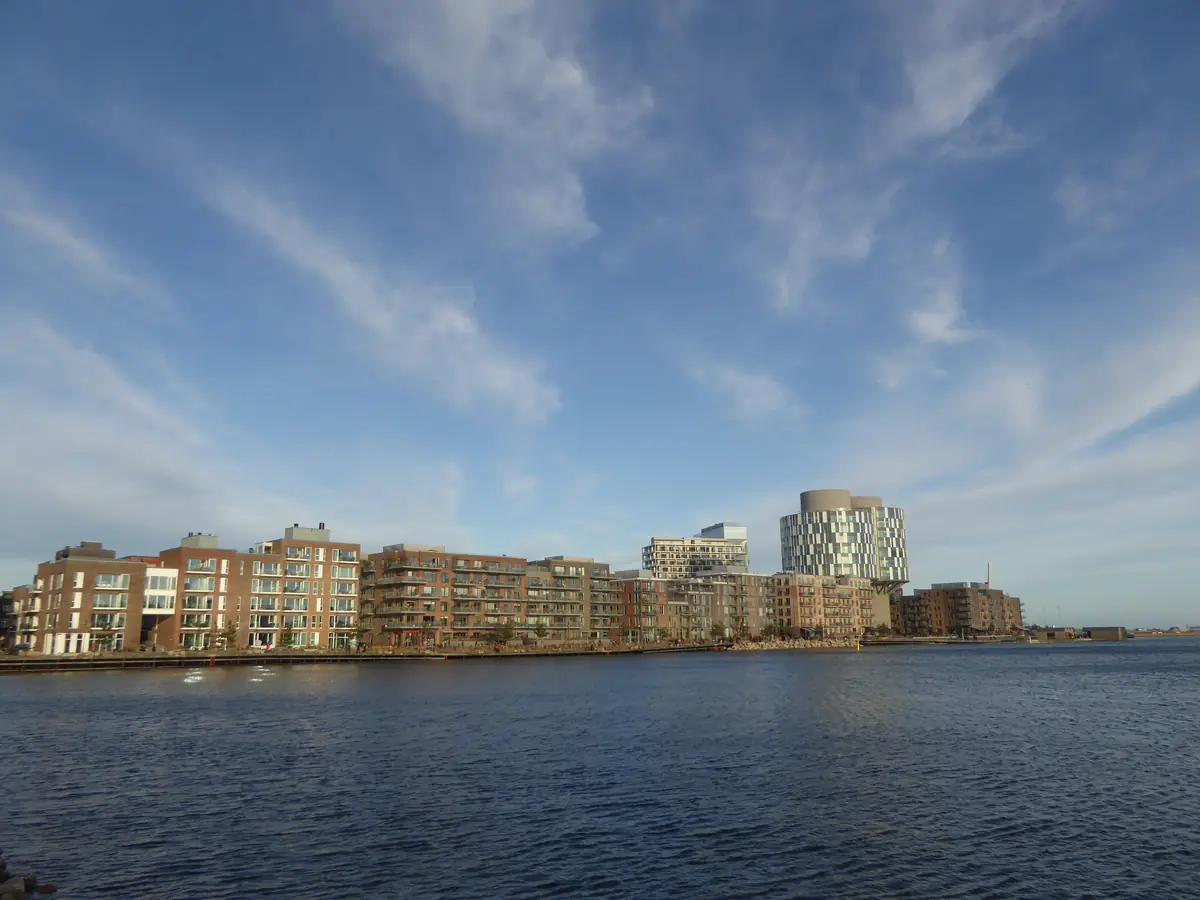 Sandkaj quay at Nordbassinet in Nordhavn, Copenhagen, the street where akmē is