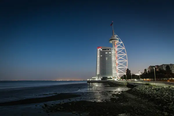 Torre Vasco da Gama and the Myriad by SANA hotel in Parque das Nações, Lisbon, home of Fifty Seconds near the top of the tower
